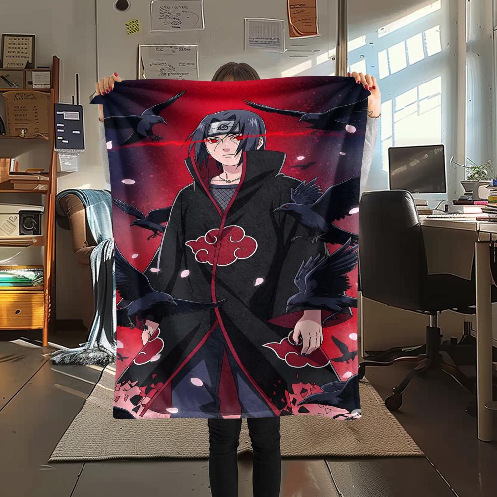 1Pc Cartoon Print Flannel Blanket, High Quality Comfortable for All Seasons, Home Decor, Warmth and Comfort, Perfect for Christmas Birthday Gift