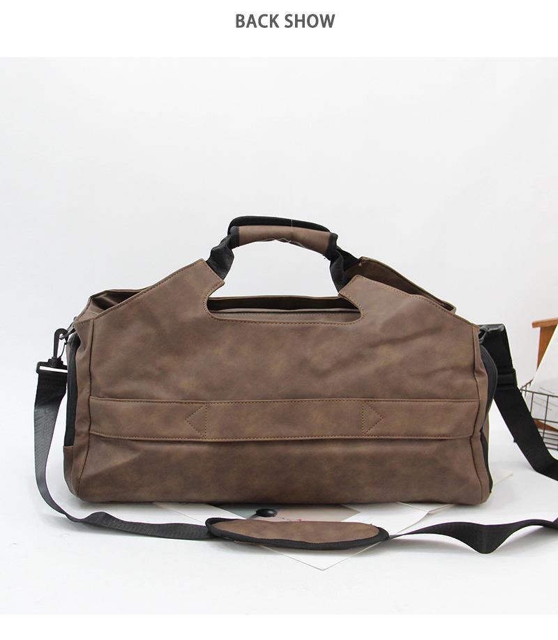 Multifunctional Travel Bag with Independent Shoe Compartment, Dry/Wet Separation, and Shoulder/Messenger Strap