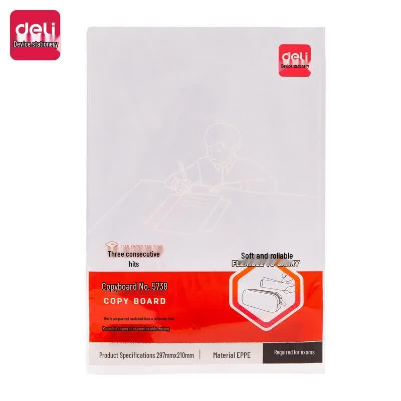 Deli 5738 A4 Transparent Writing Mat