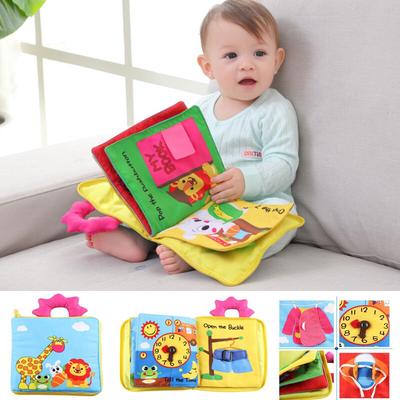 Soft Cloth Books Baby Toys Non Toxic Educational Toy Washable Quiet Book KK