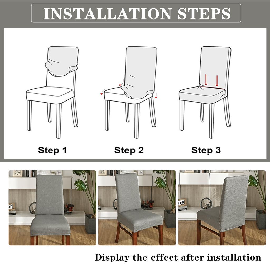 Housse de chaise élastique jacquard Tianzi anti-éclaboussures Housse de chaise d'hôtel et de loisirs Housse de chaise anti-poussière pour la maison