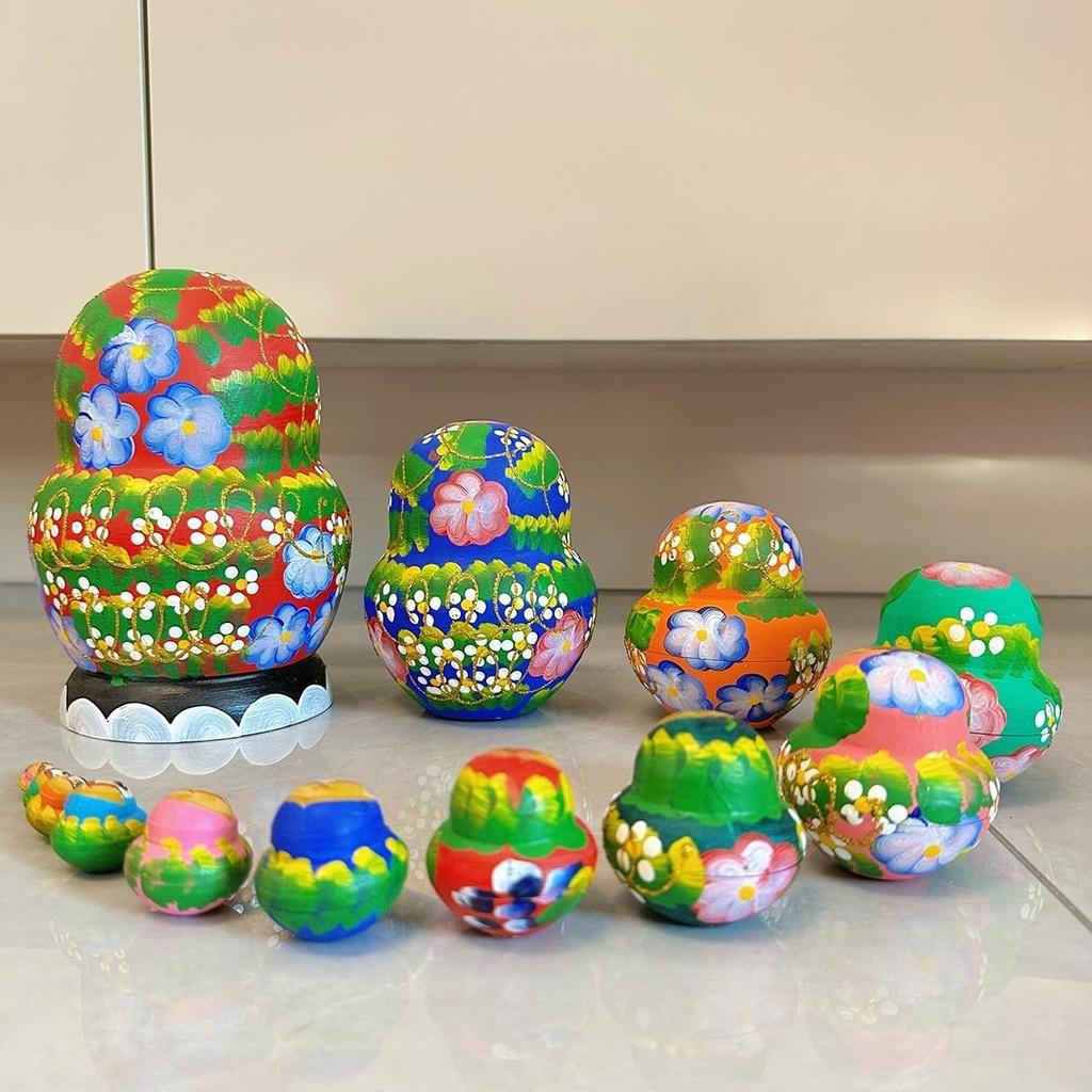Russian 15-layer Matryoshka Linden Pure Handmade Wooden Handicrafts Painted and Made Exquisite Ornaments Russian Nesting Dolls