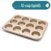Non-stick muffinsform med 12 fack
