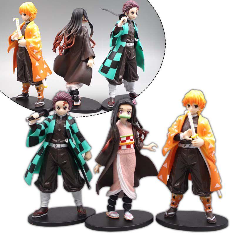 Highquality Pvc Demon Slayer Action Figures Collection Including Mitsuri Muichiro Tengen Kyojuro Obanai Kanao Sanemi Elegant Decorations