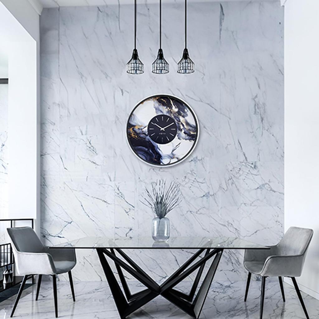 El Commune Wall Clock Marble DUO NXT-3539ZI