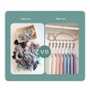 Cat Shape Clothes Drying Rack 8 Clips Capacity Windproof Waterproof Metal Hanger Balcony Sock Drying