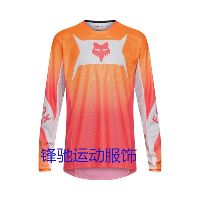 Herren Damen Mountainbike Radtrikot Langarm Schnelltrocknend Offroad Motocross Rennhemd