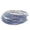 European & American Style Colorful Zircon Diamond Elastic Tennis Bracelet