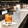 Láhev na víno 240ml titanová láhev venkovní whisky láhev na víno multifunkční přenosná titanová láhev na víno pro kempování a piknik