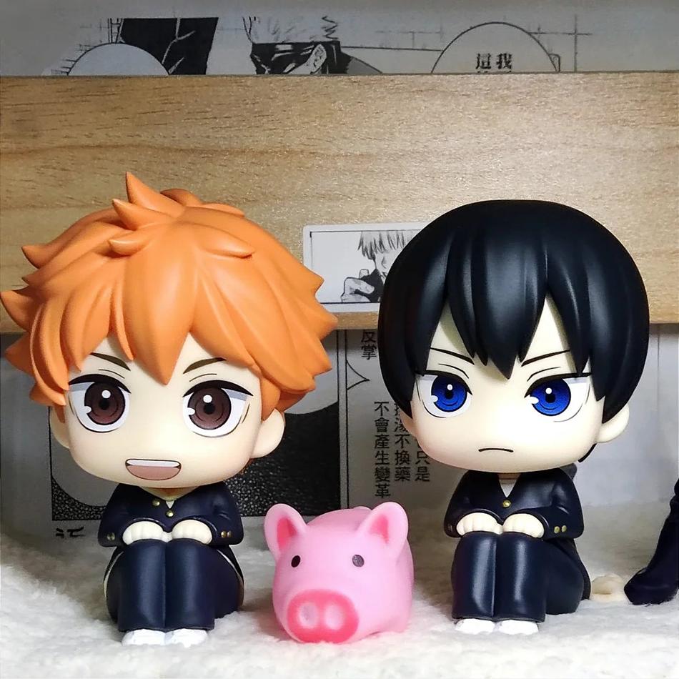 New Anime Haikyuu Figure Toys Shoyo Hinata Model Toy Q Version Action Figure Look Up Tobio Kageyama Collection Dolls