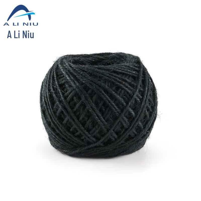 Aliniu ABZ120 Colorful Bundling Jute Rope 2 Rolls чёрный