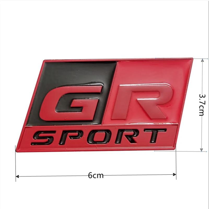 GR Sport metal car sticker badges for  Prado 86 HV Yaris RZ RC RS C-HR Corolla Prius Harrier Camry Tacoma Venza RAV4