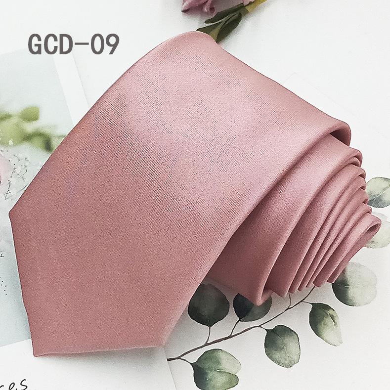 High-Density Yarn-Dyed Black Polyester Silk Tie - 8cm, Formal & Casual