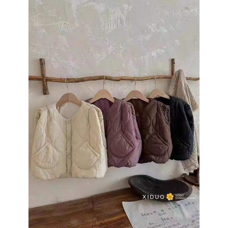 Children's Padded Vest Girl Autumn Winter Vest Kids Boy Keep Warm Waistcoat Outdoor Clothes Outerwear