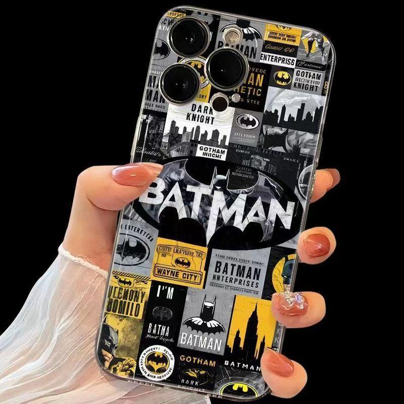 Graffiti Batman Phone Case for Apple 11ProMax/11/11/11/11/X/1 Cartoon Anime Personality