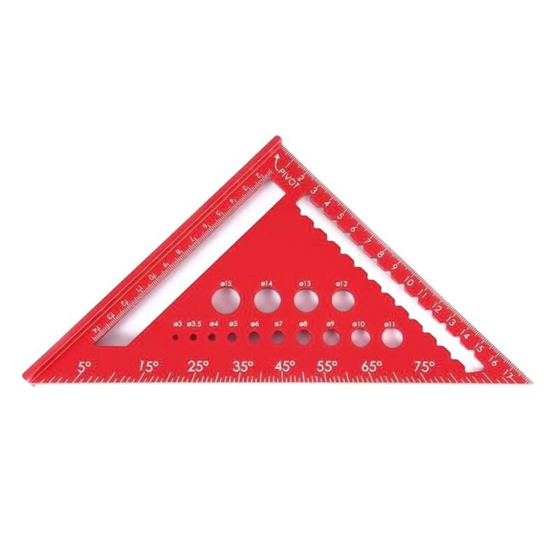 Carpenter Square 170mm T Square Multi-Purpose Carpenter Tools Square, Protractors, Ruler, Graduated Marking Gauge