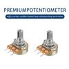 10PCS WH148 15mm 3pin Linear Potentiometer With Nuts And Washers 1K 2K 5K 10K 20K 50K 100K 250K 1M Potentiometers Kit