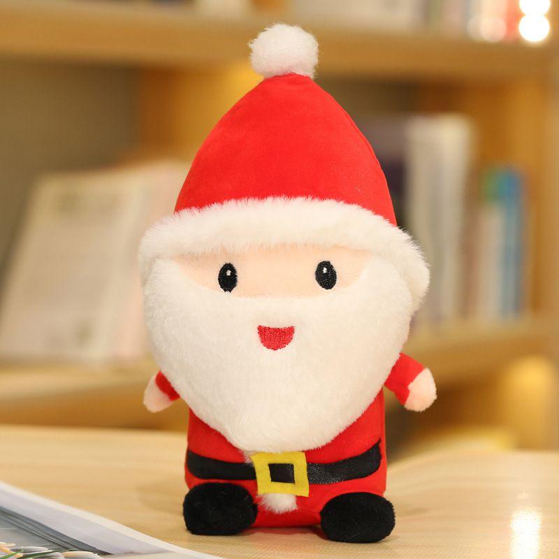 

Adorable Christmas Santa Claus Elk Xmas Tree Plush Toy Soft Stuffed Doll Kids Hug Gift SantaClaus,25cm