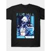 Furina T-shirt Men's T-shirt - Short-sleeved Crew Neck, Casual Street Style, Suitable for Themed Parties and Casual Attire. Made of Pure Cotton for