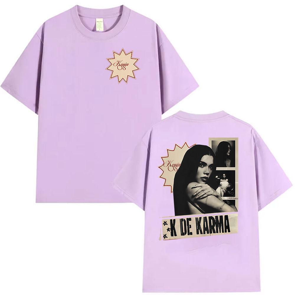 Vintage Kenia Os K De Karma Album 2026 Graphic T Shirt Unisex Women Harajuku Clothing Short Sleeve Tshirts Gothic Hip Hop Tshirt