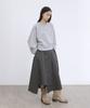 Monophobia Asm Cotton Wrap Skirt Grey Cotton Wrap Skirt Grey