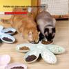 Multi-Cat Anti-Theft Petal Food Bowl for Kittens and Small Cats - Six Compartments