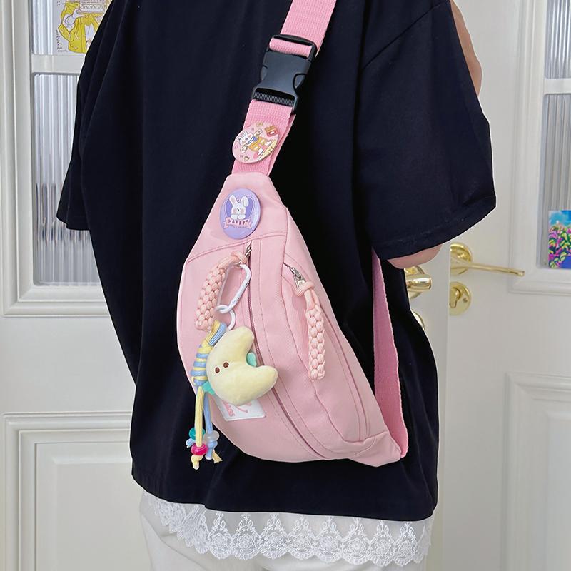 Sports Large Capacity Chest Bag Student Crossbody Bag Women's Waist Bag