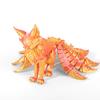 3D Printed Nine Tailed Fox Figurines Articulated Fox Figurines Flexible Joint Fox Miniatures Figurines Home Decoration Crafts