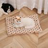Winter Warm Cartoon Pet Bed: Thick Cat & Dog Sleeping Mat with Full Face Print
