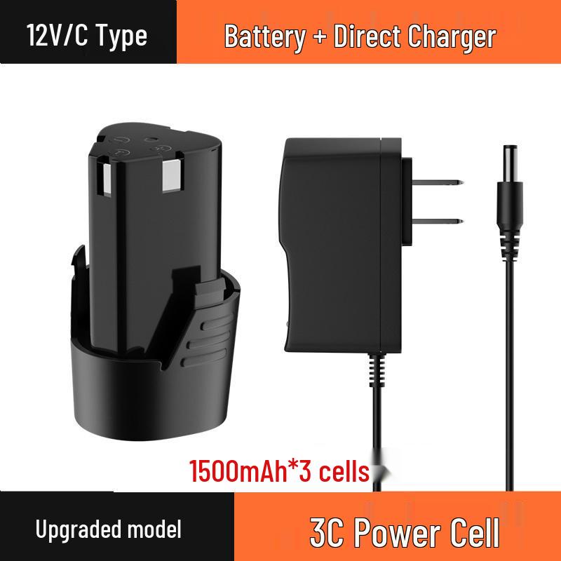 12V Lithium-Ion Universal Charger for Electric Drills, High-Capacity Tools, Screwdrivers, and Pistol Drills