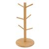 Coffee Cup Holder Space Saving Bamboo Coffee Mug Tree Rack Holder Organizer for Storage Display