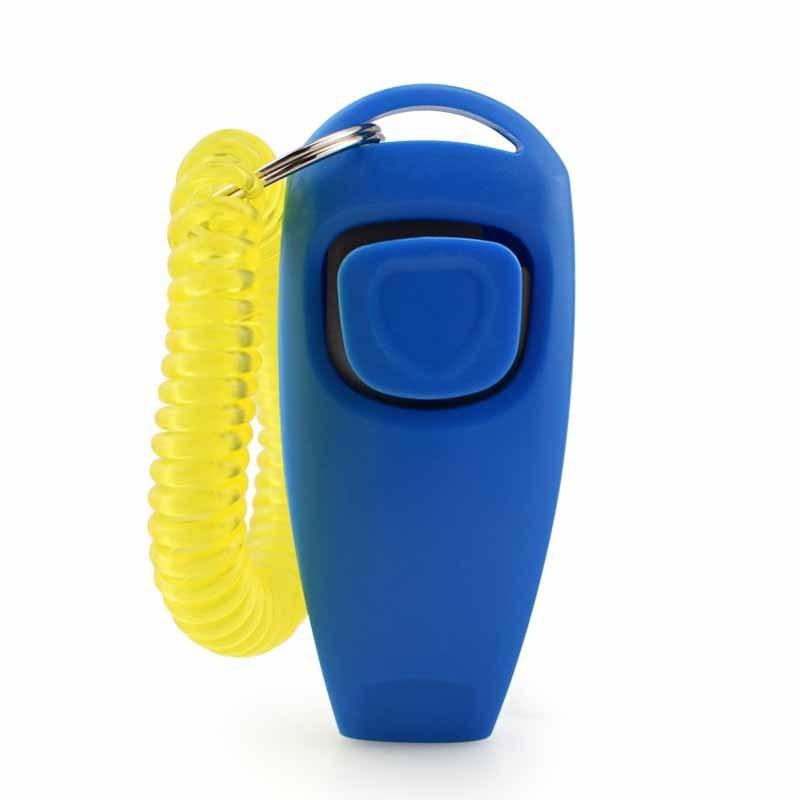 

2 in 1 Training Clicker Pet Clicker Dog Clicker Training Whistle Answer Card Pet Dog Trainer Assistive Key GXLYP04