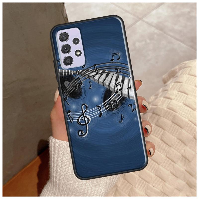 Music Piano Elegant Case For Samsung Galaxy A14 A34 A54 A12 A22 A32 A42 A52 A13 A23 A33 A53 A50 A51 A71 Cover
