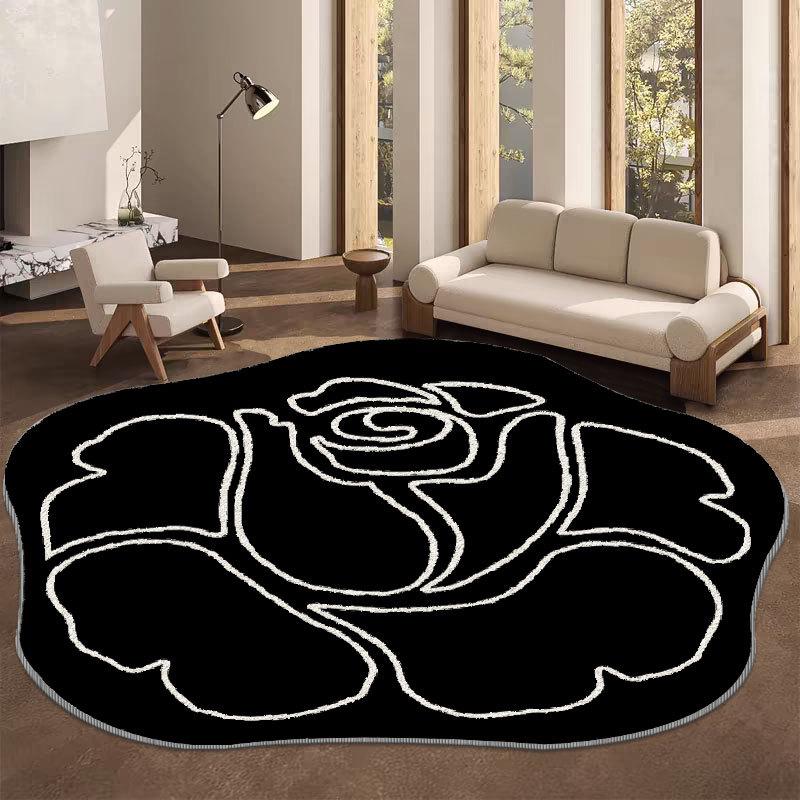 

Роскошные ретро ковры для гостиной, нестандартной формы, декор спальни, мягкий ковер, современный ковер, утолщенный противоскользящий коврик diameter 120cm