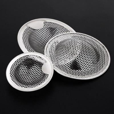 New Shower Waste Sink Strainer Mesh Trap Stainless Steel Drain Filter