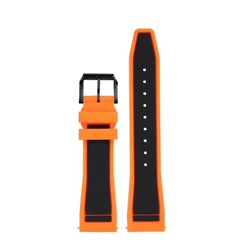 21mm 22mm Color Matching Silicone Strap for IWC pilot Porto Fino Portuguese Little Prince Mark XVIII Waterproof Silicone Strap 21mm