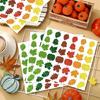10 Sheets Maple Leaf Sticker Autumn Sticker Labels Lovely Decorative Sticker Reward Sticker Scrapbook Sticker