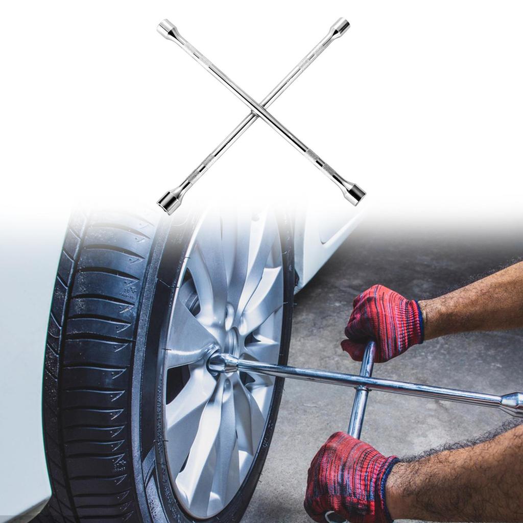 Cross Socket Wrench Ergonomic Accessory Sturdy Repair Tool Extended Tire