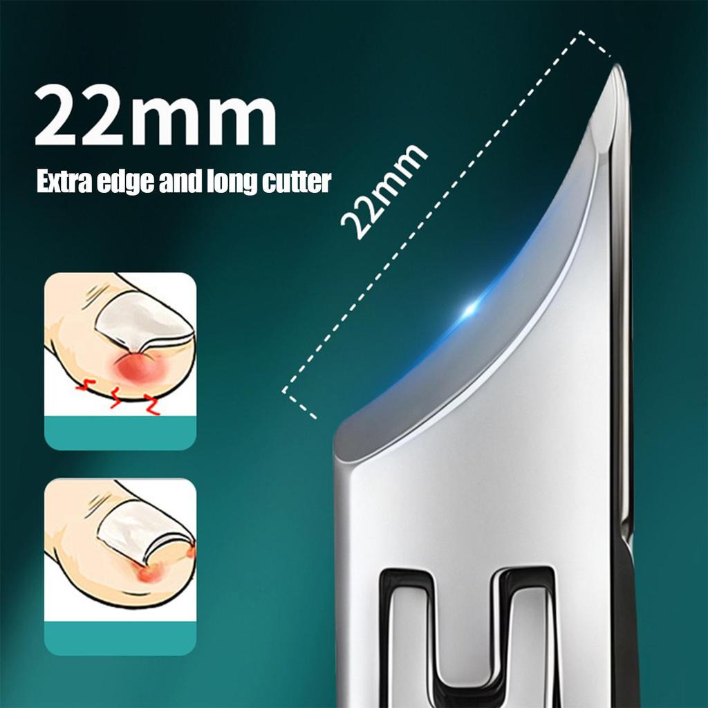 Anti-splash Nail Clippers For Thick Ingrown Wide Jaw Toenail Cutter Diagonal Pliers Cutter Trimmers Household Manicure Tool
