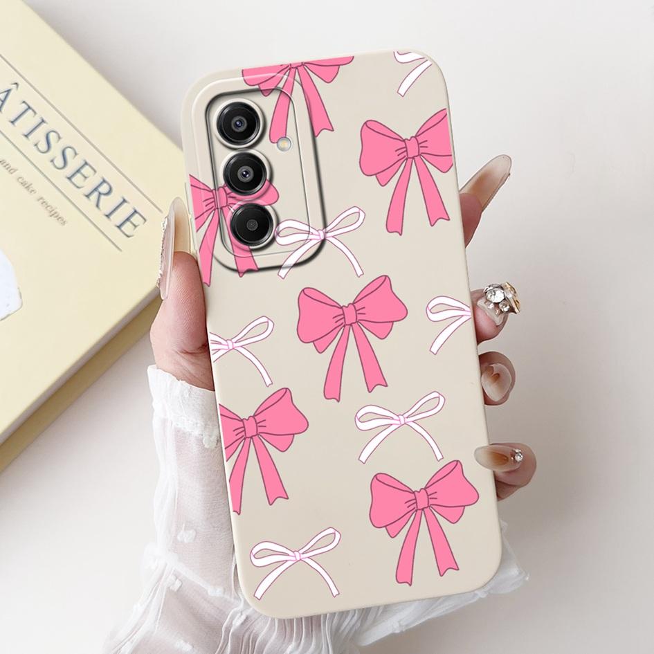 For Samsung Galaxy A17 Case SM-A176B Luxury Bowknot Flower Soft Silicone Shockproof Cover For Samsung A17 4G SM-A175F A 17 Shell