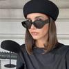 Autumn Winter 100% Wool Felt Blocked Beret Women Bread Pumpkin Berets British Style Ladies Painter Pillbox Hat Fashion Fedora