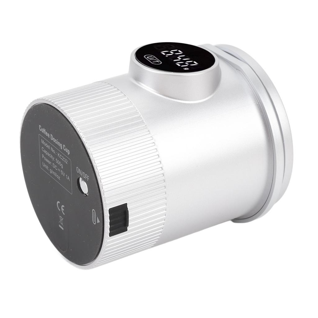 Kaffeepulver-Wiegebecher, hochpräziser elektronischer Pulverdosierbecher, zum Übergießen der Kaffeepulverwaage