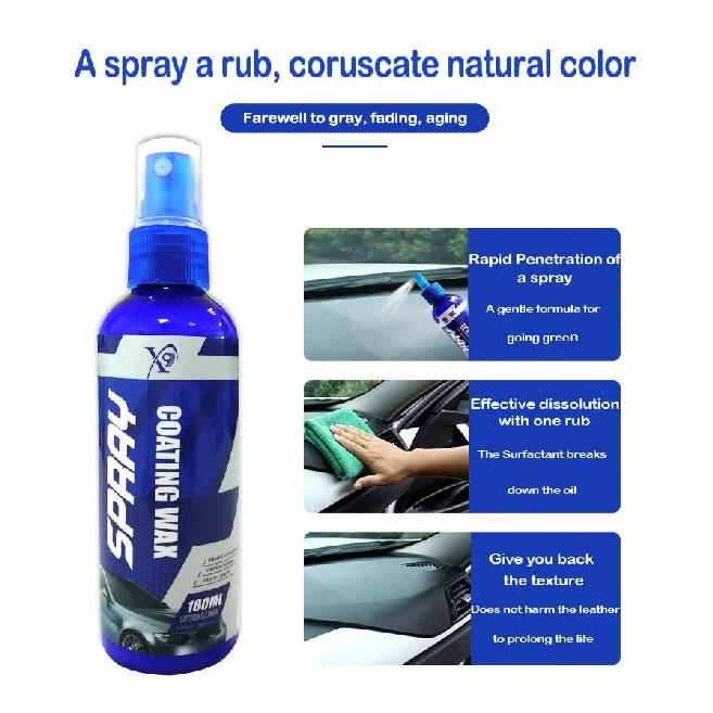 Car Plastic Restorer Polish for Auto Interior Exterior Trim Long-lasting Cleaner Agent Hydrophobic Auto Coating Car