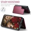For Samsung Galaxy S26+ Case with RFID Blocking 5 Card Slots CASEME C22 Leather Back Cover
