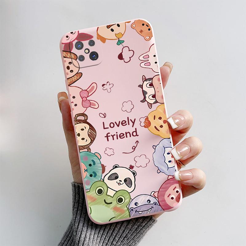 Case For OPPO Reno4 Z 5G Cute Cat Cartoon Puppy Dog Soft Silicone TPU Shockproof Back Cover On Reno4Z Reno 4 Z 4Z CPH2065 Funda