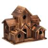 Nid d'oiseau en bois extérieur Décor naturel Cabane à oiseaux Maison pour colibris pour artisanat maison Nid d'oiseau sauvage Déstockage Nichoir de jardin Décor