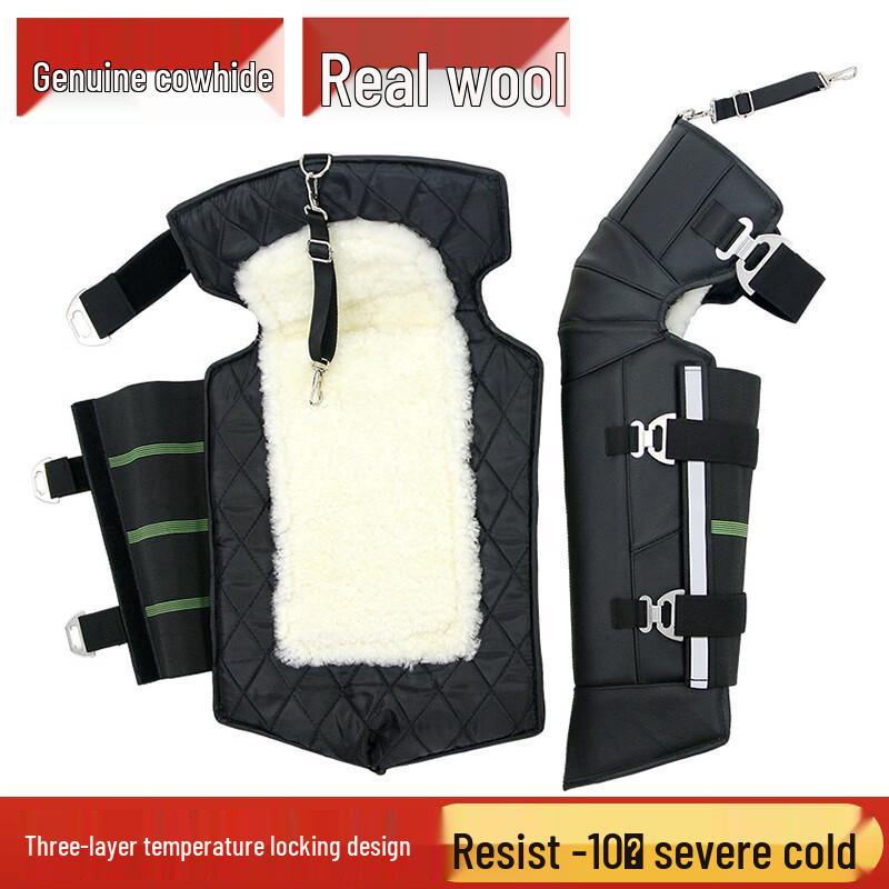 Osen Real Leather Wool Winter Riding Knee Pads