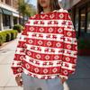 Women's Trendy Christmas Graphic Crewneck Sweatshirt Lightweight Casual Pullover Top for Holiday