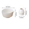2 Piece Ceramic Matcha Bowl Tea with Spout And Frother Holder Traditional Japanese