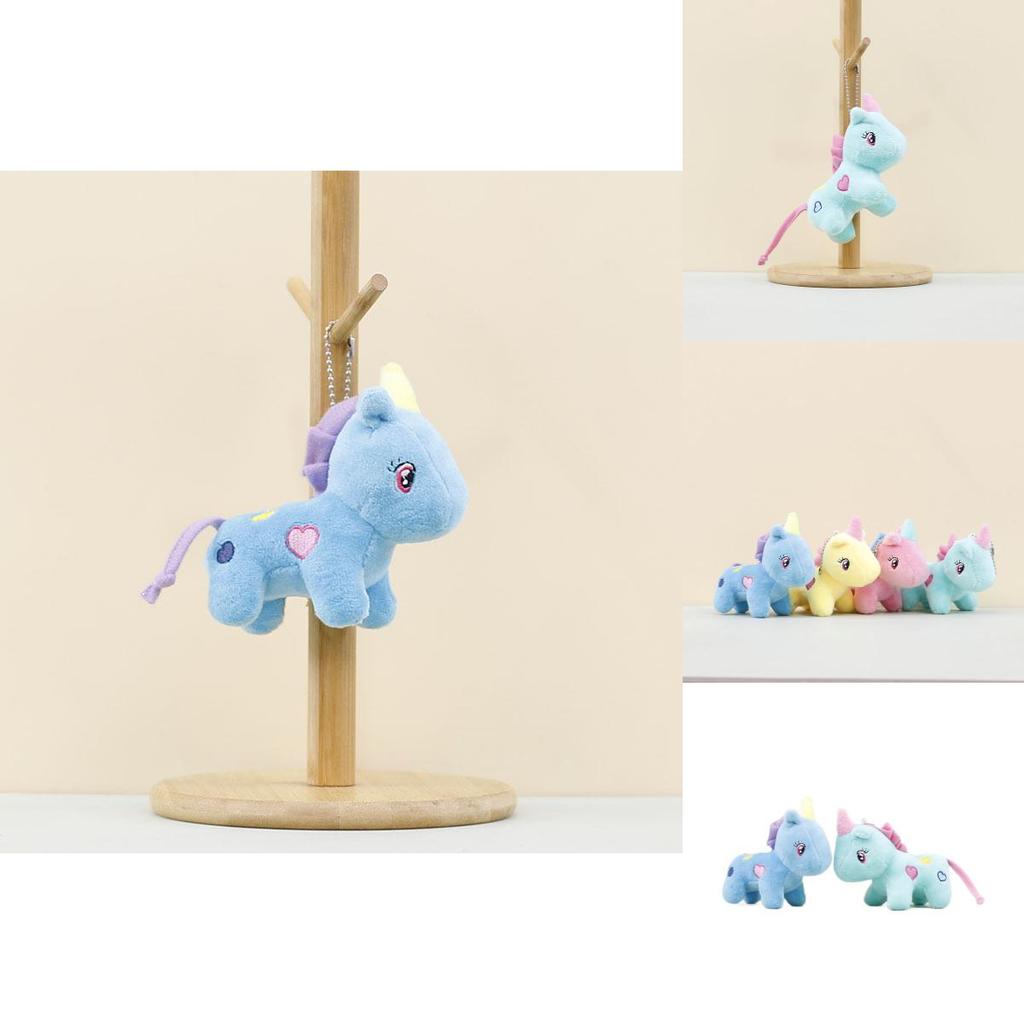 Adorable Unicorn Plush Toy Cute Keychain Soft Stuffed Animal Doll For Kids